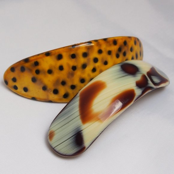 Accessories - Two Made in France Barrettes Fun Designs!